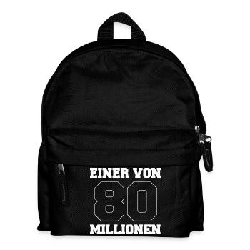 Einer von 80 Millionen Song Geschenk Der Junge Hit - Kinder Rucksack - Schwarz - Vorne