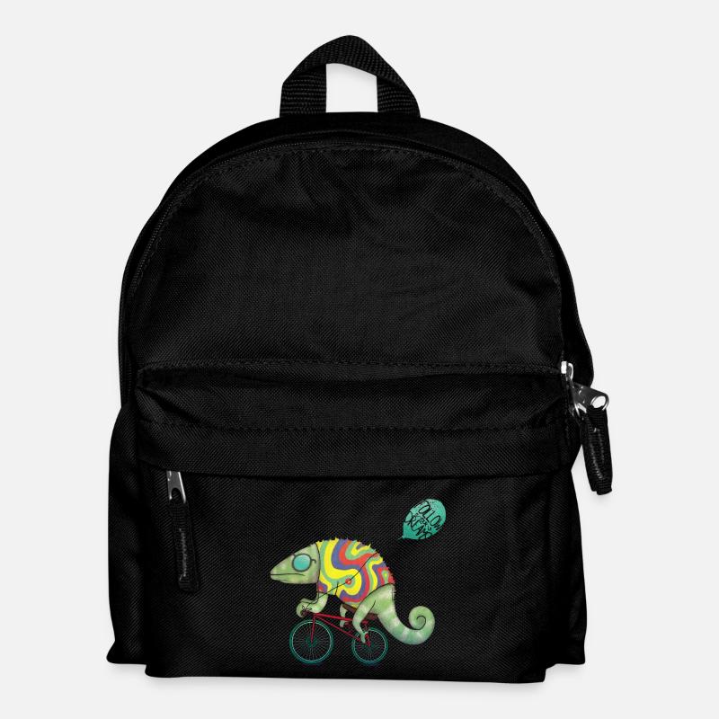 schnelle Eidechse - Kinder Rucksack - Schwarz