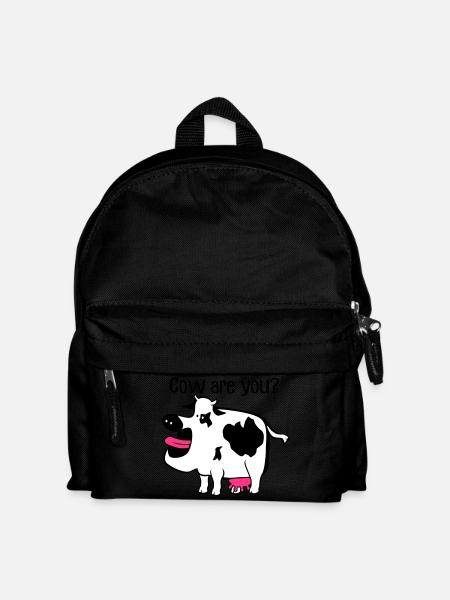 Cow are you? - Kids' Backpack - black