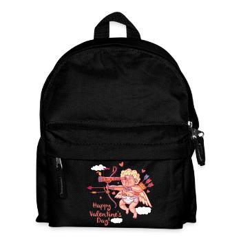 Armor with bow and arrow spreads love - Kids' Backpack - black - Front