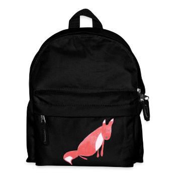 Nettes rotes Aquarellfuchstier - Kinder Rucksack - Schwarz - Vorne