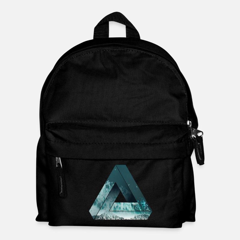 Penrose Optical illusion avec la nature, cool - Sac à dos Enfant - noir