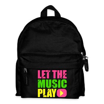 let the music play - Kids' Backpack - black - Front