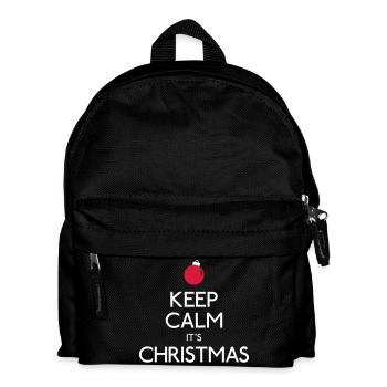 keep calm christmas - Sac à dos Enfant - noir - Devant