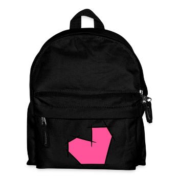 Heart of lines - Kids' Backpack - black - Front