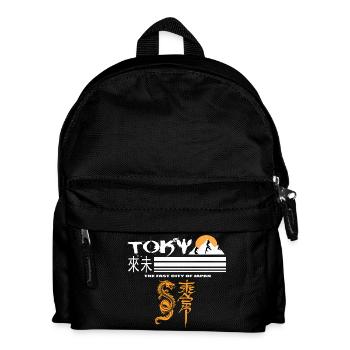 Tokio Orange - Kinder Rucksack - Schwarz - Vorne