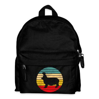 Nilpferd Flusspferd Hippo - Kinder Rucksack - Schwarz - Vorne