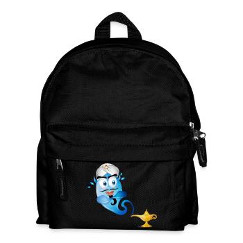 golden oriental magic lamp & genie in a bottle - Kids' Backpack - black - Front