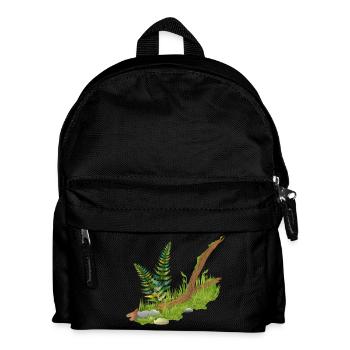 un morceau de branche de la mer en forêt - Sac à dos Enfant - noir - Devant