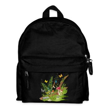 a piece of nature at the edge of the forest - habitat for animals - Kids' Backpack - black - Front