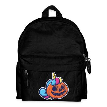 Lanterne Citrouille en Licorne Humour Halloween - Sac à dos Enfant - noir - Devant