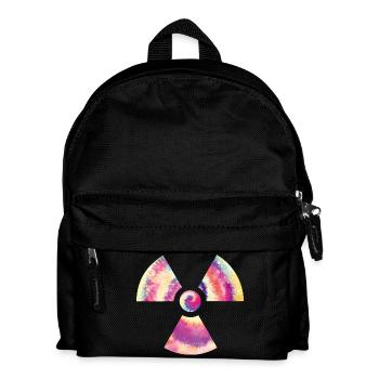 Tie Dye Manip Radio Radiologie Strahlung Logo - Kinder Rucksack - Schwarz - Vorne