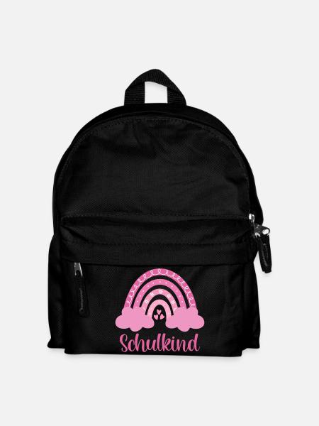 Schulkind Regenbogen - Kinder Rucksack - Schwarz