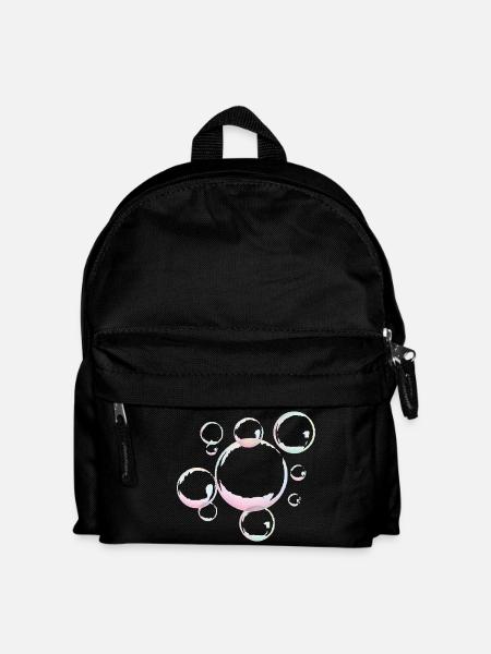 Shimmering soap bubbles - Kids' Backpack - black