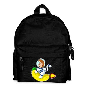 Monkey Astronaut Space - Kids' Backpack - black - Front