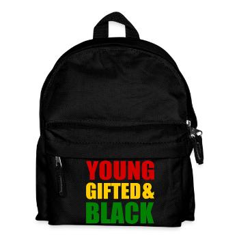 young gifted and black - Kids' Backpack - black - Front