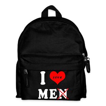 Funny I love men (not) - Kids' Backpack - black - Front
