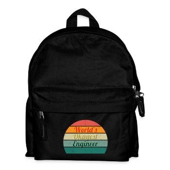 World's Okayest Engineer Retro Design - Kids' Backpack - black - Front