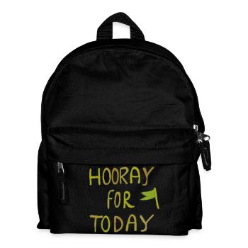 hooray for today - Kinder Rucksack - Schwarz - Vorne