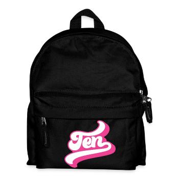 Dix 10e anniversaire pour les filles de 10 ans - Sac à dos Enfant - noir - Devant