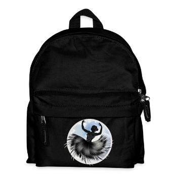 Danseur de ballet dansant dans les nuages avec un plumage - Sac à dos Enfant - noir - Devant