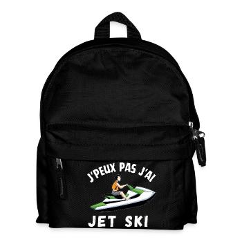 Je peux pas j ai jet ski cadeau humoristique drôle - Sac à dos Enfant - noir - Devant