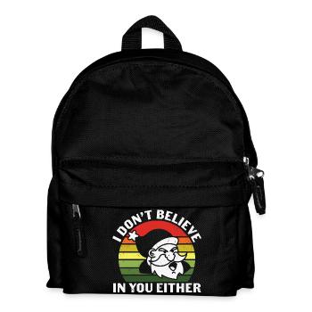 Pull Père Noël - Cadeaux de Noël - Sac à dos Enfant - noir - Devant