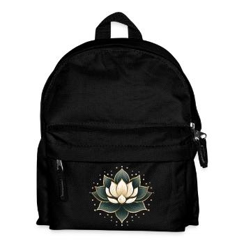 Lotusblüte - Kinder Rucksack - Schwarz - Vorne