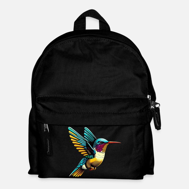 Kolibri - Kinder Rucksack - Schwarz