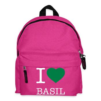 I LOVE BASIL Basilikum - Kinder Rucksack - Fuchsia - Vorne
