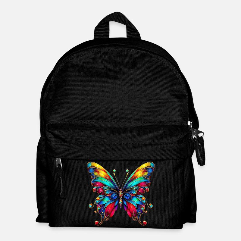 Schmetterling - Kinder Rucksack - Schwarz