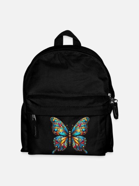 Schmetterling - Kinder Rucksack - Schwarz