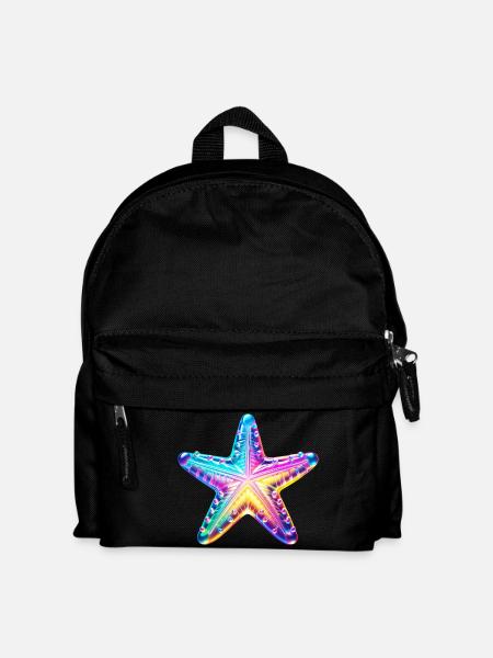 Seestern - Kinder Rucksack - Schwarz