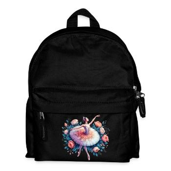Ballet dancer with tutu - Kids' Backpack - black - Front