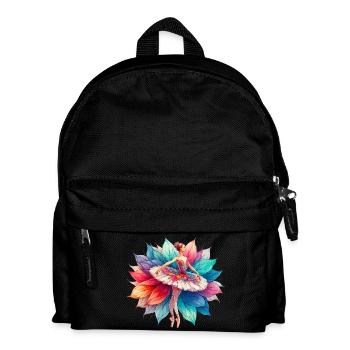 Balletttänzerin mit Tutu - Kinder Rucksack - Schwarz - Vorne