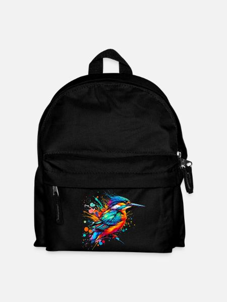 Eisvogel - Kinder Rucksack - Schwarz