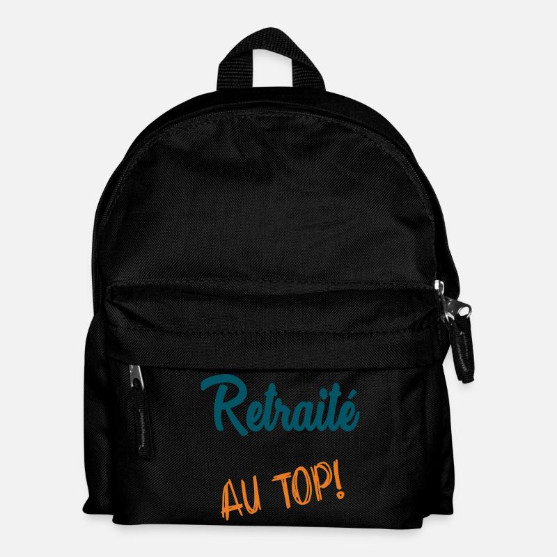 RETRAITE. RETRAITE. RETRAITEE. SENIOR. MAMIE. PAPY - Sac à dos Enfant - noir