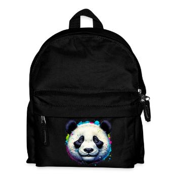 Panda - Kinder Rucksack - Schwarz - Vorne