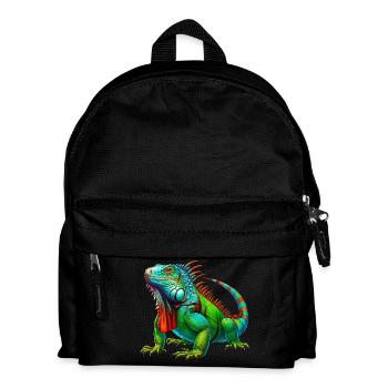 Iguana - Kids' Backpack - black - Front