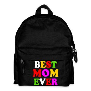 Best mom ever - Kinder Rucksack - Schwarz - Vorne