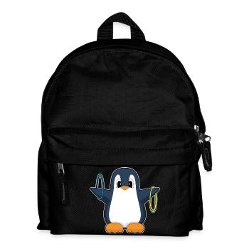Penguin Workout Gymnastics Fitness - Sac à dos Enfant - noir - Devant