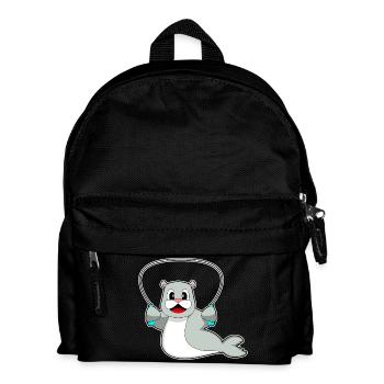 Fitness à la corde à sauter sur la corde du phoque - Sac à dos Enfant - noir - Devant