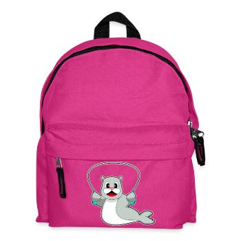 Seal Jumping Rope Skipping Rope Fitness - Kids' Backpack - fuchsia - Front