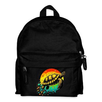 Turtle - Kids' Backpack - black - Front
