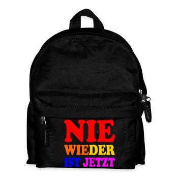 Nie wieder ist jetzt - Kinder Rucksack - Schwarz - Vorne