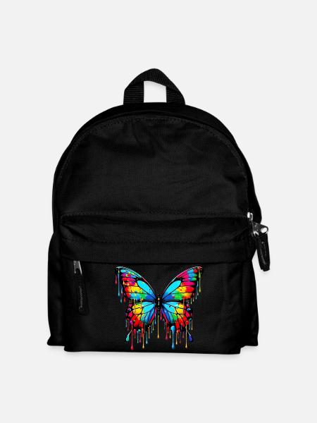 Schmetterling - Kinder Rucksack - Schwarz