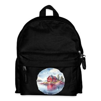 Swedish house Swedish house holiday gift - Kids' Backpack - black - Front