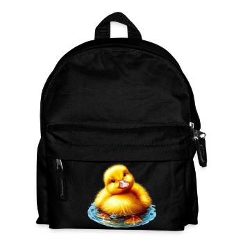 Entenküken Ente Ente Ente Ente - Kinder Rucksack - Schwarz - Vorne