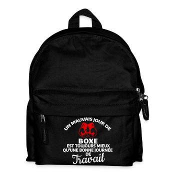Motivierendes Zitat für Kampfsportler - Kinder Rucksack - Schwarz - Vorne