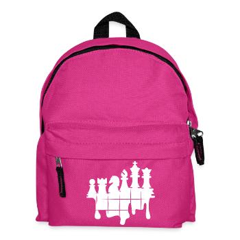 Schach Graffiti Schachspiel Figuren Knight Logo - Kinder Rucksack - Fuchsia - Vorne